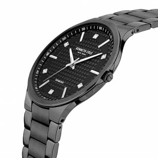 Ρολόι KENNETH COLE  KCWGG2124901 KENNETH COLE Modern Classic Diamond Black Stainless Steel Bracelet