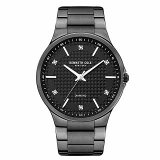 Ρολόι KENNETH COLE  KCWGG2124901 KENNETH COLE Modern Classic Diamond Black Stainless Steel Bracelet