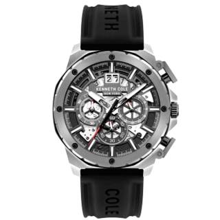 Ρολόι KENNETH COLE  KCWGO2105101 KENNETH COLE Premium Sport Chronograph Black Silicone Strap