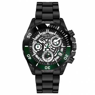 Ρολόι KENNETH COLE KCWGO2125402 KENNETH COLE Modern Dress Chronograph Black Stainless Steel Bracelet