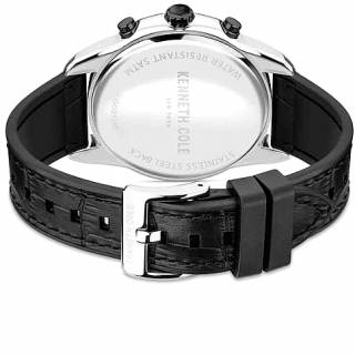 Ρολόι KENNETH COLE KCWGO2125504 KENNETH COLE Modern Dress Black Combined Materials Strap