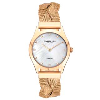 Ρολόι KENNETH COLE  KCWLG2105702 KENNETH COLE Modern Classic Diamonds Rose Gold Stainless Steel Bracelet