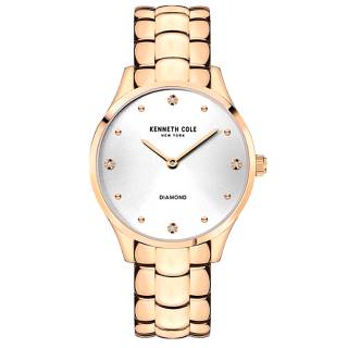 Ρολόι KENNETH COLE  KCWLG2125901 KENNETH COLE Diamonds Rose Gold Stainless Steel Bracelet