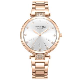 Ρολόι KENNETH COLE  KCWLG2237303 KENNETH COLE Modern Classic Crystals Rose Gold Stainless Steel Bracelet