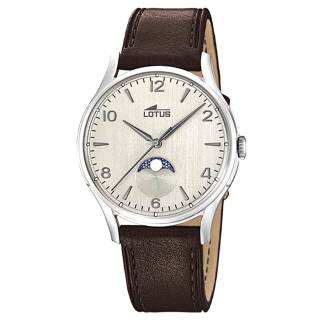 ΡΟΛΟΙ LOTUS    L18427/1 LOTUS Gents Brown Leather Strap