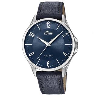 ΡΟΛΟΙ LOTUS  L18518/3 LOTUS Gents Blue Leather Strap