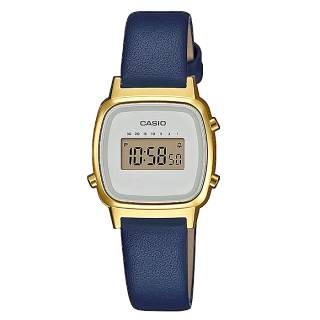 ΡΟΛΟΙ CASIO LA-670WEFL-2EF CASIO Collection Vintage Gold case with Blue Leather Strap