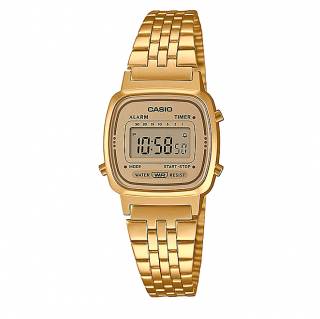 ΡΟΛΟΙ  CASIO    LA-670WETG-9AEF  CASIO Vintage Chronograph Gold Stainless Steel Bracelet