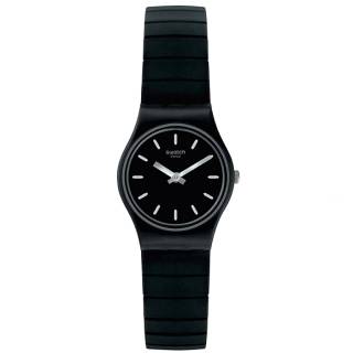 ΡΟΛΟΙ SWATCH  LB183B SWATCH Flexiblack S Black Combined Materials Bracelet