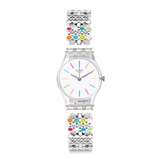 ΡΟΛΟΙ SWATCH  LK368G   Swatch Colorush Silver Stainless Steel Bracelet