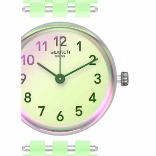 ΡΟΛΟΙ SWATCH   LK397 SWATCH Casual Green Light Green Silicone Strap