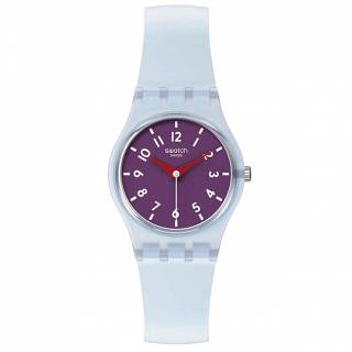 ΡΟΛΟΙ SWATCH  LL126 SWATCH Essentials Powder Plum Light Blue Silicone Strap