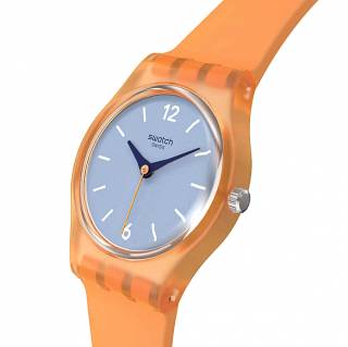 ΡΟΛΟΙ SWATCH  LO116 SWATCH Essentials View From A Mesa Orange Silicone Strap