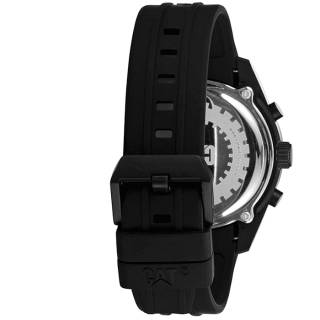 ΡΟΛΟΙ CATERPILLAR LQ16921122 CATERPILLAR Oceania Dual Time Black Silicone Strap