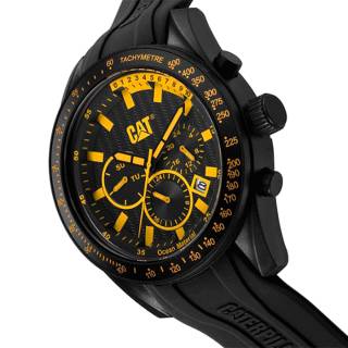 ΡΟΛΟΙ CATERPILLAR LQ16921127 CATERPILLAR Oceania Dual Time Black Silicone Strap