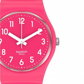 ΡΟΛΟΙ SWATCH  LR123C SWATCH  Back  Pink Berry Silicone Strap