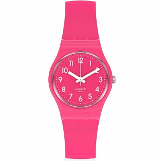 ΡΟΛΟΙ SWATCH  LR123C SWATCH  Back  Pink Berry Silicone Strap