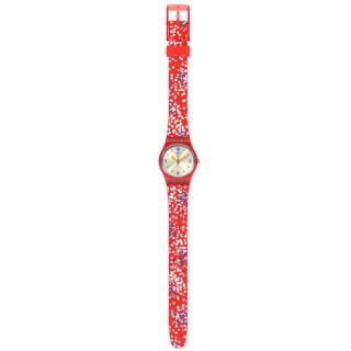 ΡΟΛΟΙ SWATCH LR136 SWATCH Lady Confettini Rossi Multicolor Silicone Strap