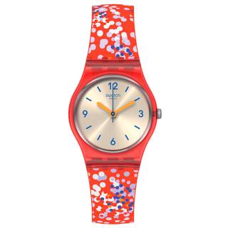 ΡΟΛΟΙ SWATCH LR136 SWATCH Lady Confettini Rossi Multicolor Silicone Strap