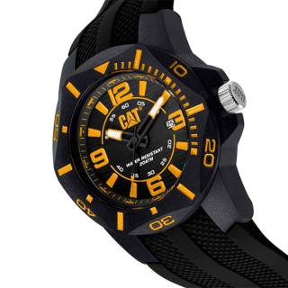 ΡΟΛΟΙ CATERPILLAR LR16121137 CATERPILLAR Diver Black Silicone Strap