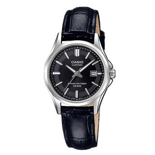 ΡΟΛΟΙ CASIO  LTS-100L-1AVEF CASIO Collection Black Leather Strap