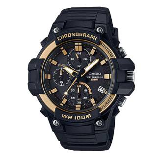 ΡΟΛΟΙ CASIO  MCW-110H-9AVEF CASIO Collection Black Rubber Strap