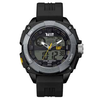 ΡΟΛΟΙ CATERPILLAR  MD15521121 CATERPILLAR Ana-Digitized Chronograph Black Silicone Strap