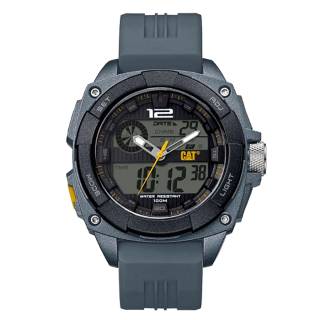 ΡΟΛΟΙ CATERPILLAR MD15525122 CATERPILLAR Ana-Digitized Chronograph Grey Silicone Strap