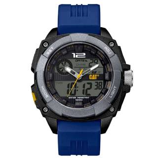 ΡΟΛΟΙ CATERPILLAR MD15526122 CATERPILLAR Ana-Digitized Chronograph Blue Silicone Strap