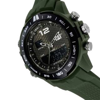 ΡΟΛΟΙ CATERPILLAR MH13523131 CATERPILLAR Horizon Chronograph Olive Green Silicone Strap