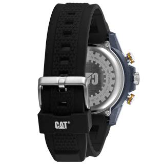 ΡΟΛΟΙ CATERPILLAR MH15521737 CATERPILLAR Horizon Chronograph Black Silicone Strap