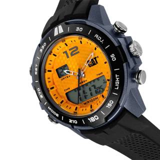 ΡΟΛΟΙ CATERPILLAR MH15521737 CATERPILLAR Horizon Chronograph Black Silicone Strap