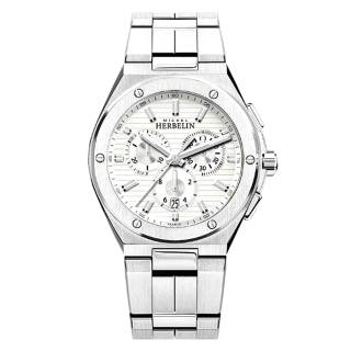 ΡΟΛΟΙ MICHEL HERBELIN MH37645/B12 MICHEL HERBELIN Cap Camarat Chronograph Silver Stainless Steel Bracelet