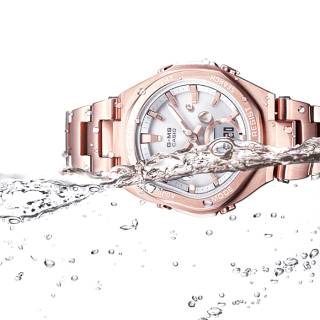 ΡΟΛΟΙ  CASIO MSG-B100DG-4AER CASIO Edifice Solar Bluetooth Rose Gold Stainless Steel Bracelet