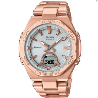 ΡΟΛΟΙ  CASIO MSG-B100DG-4AER CASIO Edifice Solar Bluetooth Rose Gold Stainless Steel Bracelet