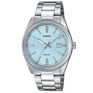 ΡΟΛΟΙ  CASIO  MTP-1302PE-2AVEF CASIO Standard Silver Stainless Steel Bracelet