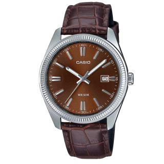 ΡΟΛΟΙ  CASIO  MTP-1302PL-5AVEF CASIO Collection Brown Leather Strap