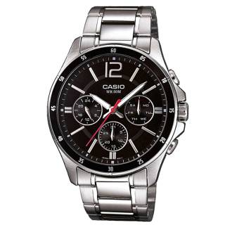 ΡΟΛΟΙ  CASIO   MTP-1374PD-1AVEF CASIO Collection Silver Stainless Steel Bracelet