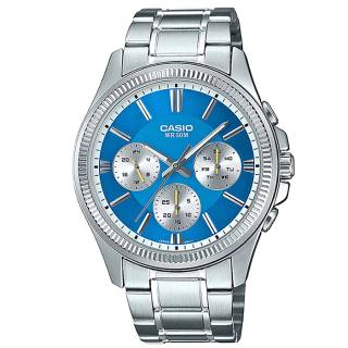 ΡΟΛΟΙ  CASIO   MTP-1375PD-2A2VEF CASIO Collection Silver Stainless Steel Bracelet