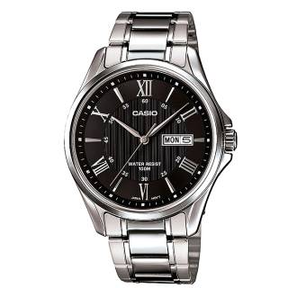 ΡΟΛΟΙ  CASIO   MTP-1384D-1AVEF CASIO Collection Silver Stainless Steel Bracelet