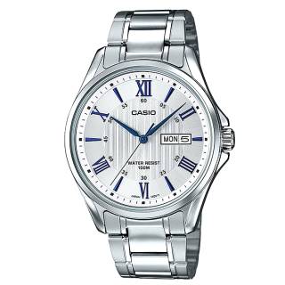 ΡΟΛΟΙ  CASIO   MTP-1384D-7A2VEF CASIO Collection Silver Stainless Steel Bracelet