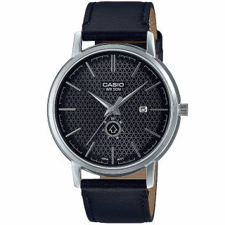 ΡΟΛΟΙ CASIO   MTP-B125L-1AVEF CASIO Collection Black Leather Strap