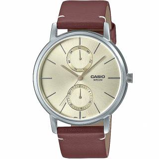 ΡΟΛΟΙ CASIO   MTP-B310L-9AVEF CASIO Collection Brown Leather Strap