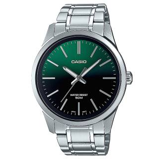 ΡΟΛΟΙ  CASIO   MTP-E180D-3AVEF CASIO Collection Silver Stainless Steel Bracelet