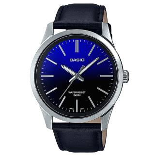 ΡΟΛΟΙ  CASIO   MTP-E180L-2AVEF CASIO Collection Black Leather Strap