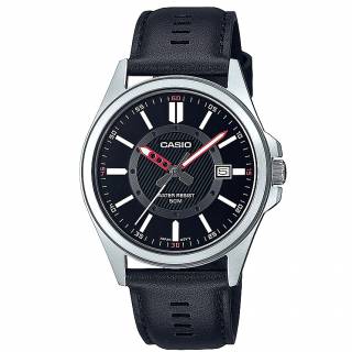 ΡΟΛΟΙ CASIO   MTP-E700L-1EVEF CASIO Collection Black Leather Strap