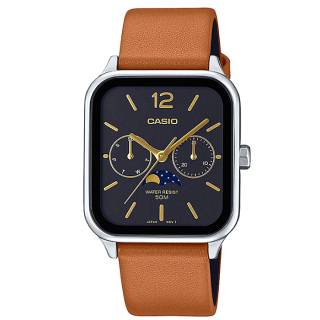 ΡΟΛΟΙ  CASIO  MTP-M305L-1AVER CASIO Standard Brown Leather Strap