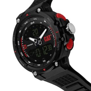 ΡΟΛΟΙ CATERPILLAR  MX16521138 CATERPILLAR Anadigit X Chronograph Black Polyurethane Strap