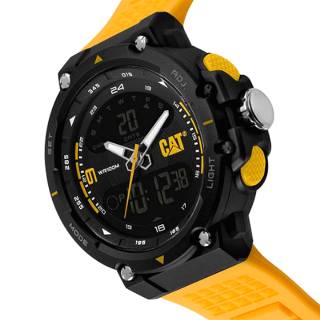 ΡΟΛΟΙ CATERPILLAR  MX16527137 CATERPILLAR Anadigit X Chronograph Yellow Polyurethane Strap