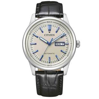 ΡΟΛΟΙ  CITIZEN NH8400-10AE CITIZEN Automatic Black Leather Strap